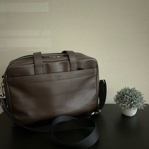 COACH Men’s Leather Hamilton Crossbody Laptop Bag